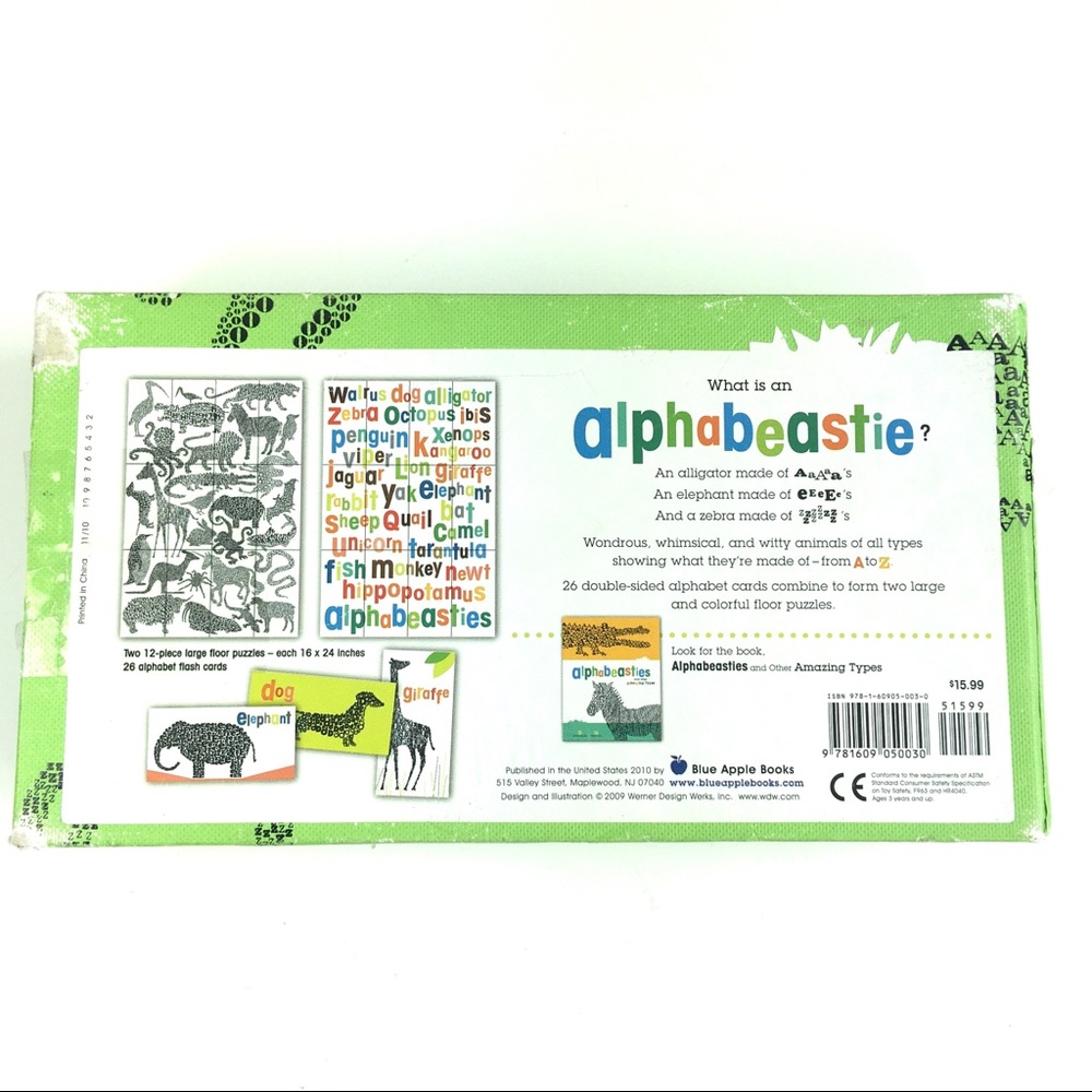 Alphabeasties Alphabet Flash Cards - Picture 7 of 7
